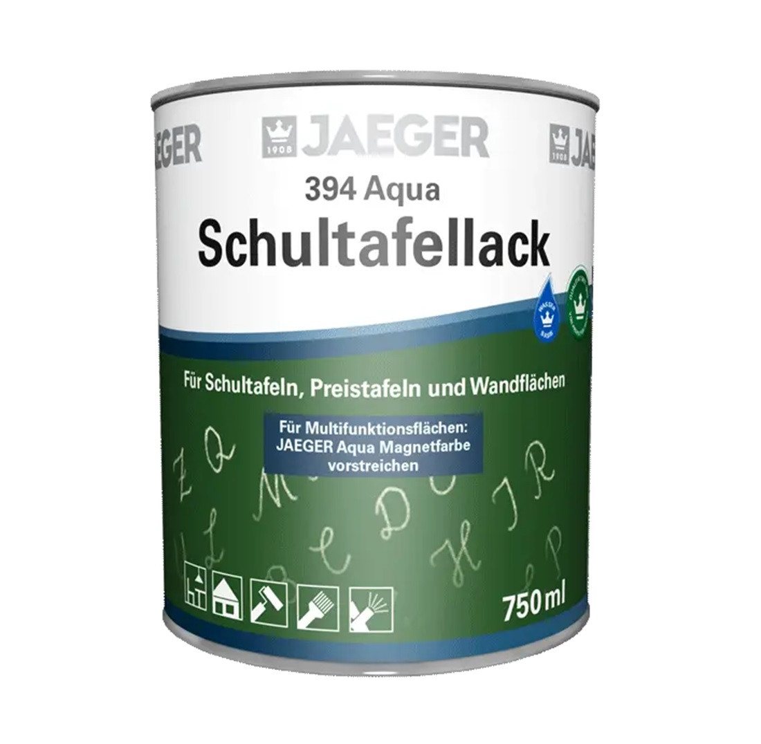 Jaegerlacke Lack 394 Aqua Schultafellack matte Tafelfarbe, für Tischtennisplatten geeignet, wasserverdünnbar