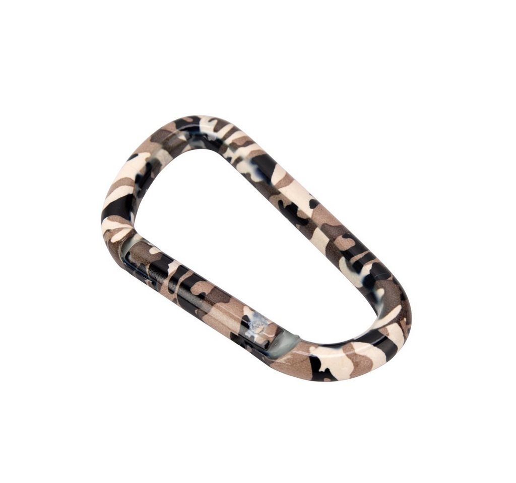 Munkees Karabiner Bee Clip aus Aluminium einzeln, (Einzelartikel, 1 St), Leichter Aluminium-Clip im Bee-Design für Alltag und Outdoor