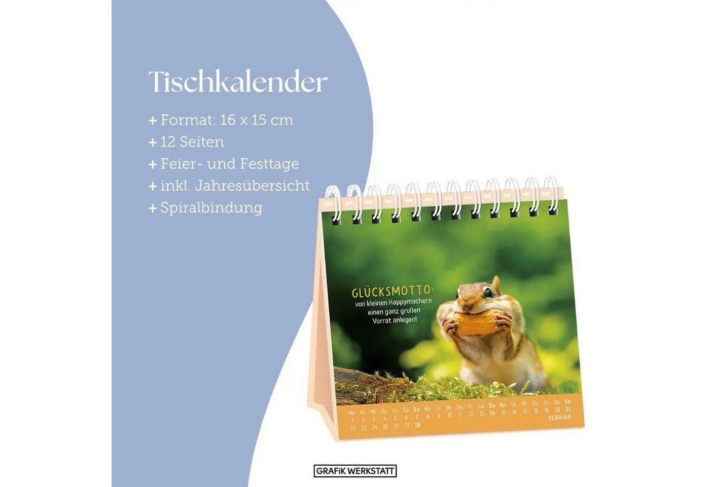 Grafik Werkstatt Tischkalender Tischkalender 2027 Happymacher