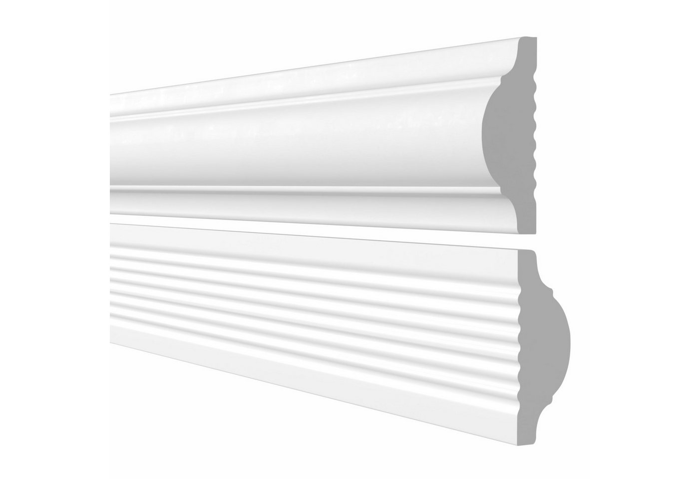 Quest Stuckleiste Zierleiste Wand PS 40 x 20 mm, überstreichbar, Verklebt, Polystyrol (PS) 40 x 20 mm, 1-St., englische Wandvertäfelung, 200 cm, weiß Bild 3