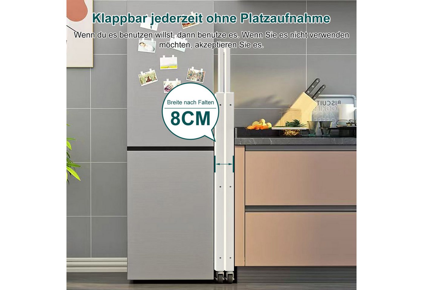 FOXSPORT Standregal mit Rollen, Mehrzweckregal, 1er-Packung, Komplett-Set, Traglast von 20 kg pro Ebene, mit 4/5 Ablagen, Lagerregal, Küchenregal, 72x37x163cm