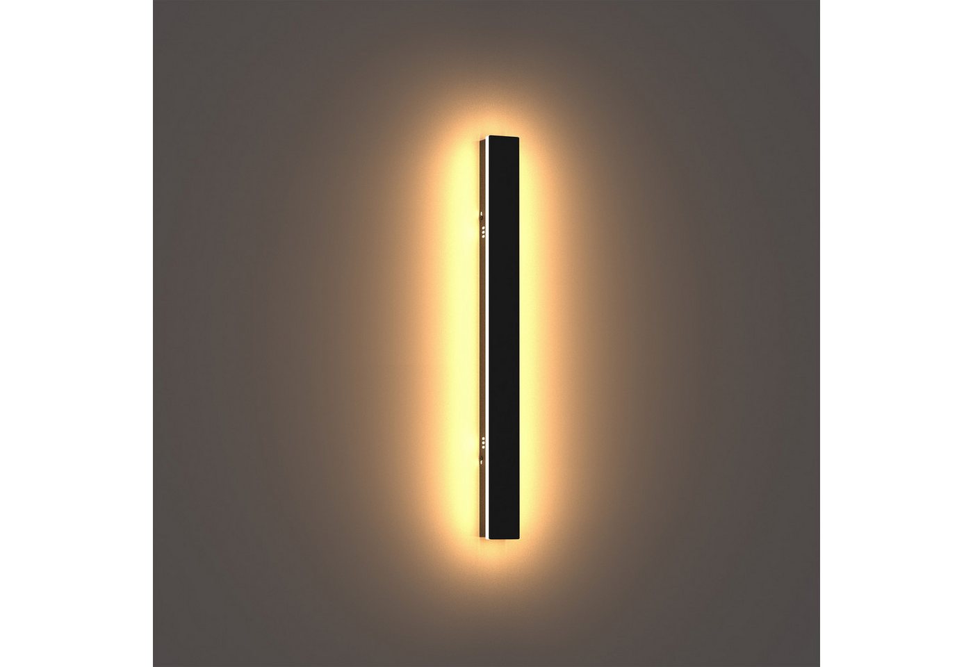 LOHAS-LED Außen-Wandleuchte LED Wandleuchte Strip, 60 cm, IP67, 3000K für Garten & Fassade, LED fest integriert, Warmweiß Bild 3
