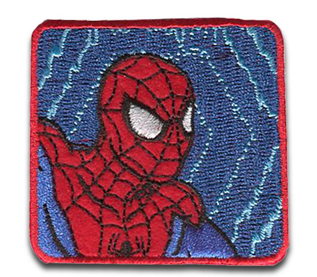 Catch the Patch Aufnäher Bügelbild, Aufbügler, Applikationen, Patches, Flicken, zum aufbügeln, Polyester, Spiderman Comic Kopf Quadrat - Größe: 5,3 x 5,5 cm Bild 4