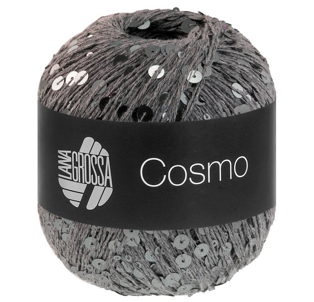 LANA GROSSA COSMO Beilaufgarn mit großen und kleinen Pailletten Häkelwolle, 260 m (Beilaufgarn aus Baumwolle mit großen und kleinen Pailletten, Für Pullover, Cardigans, Westen, Ponchos und Accessoires), 100 g Bild 4