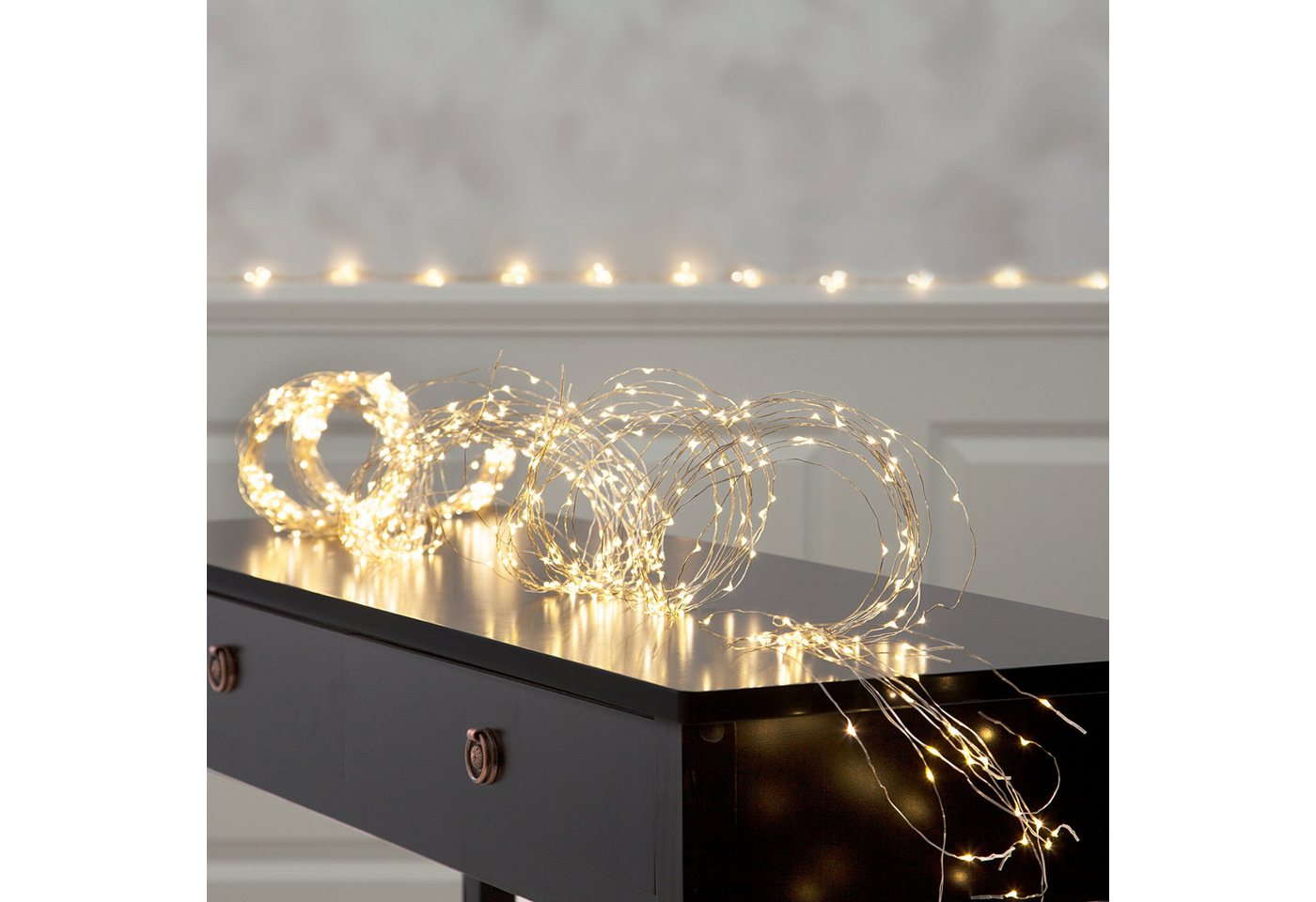 EGLO LED-Lichterkette Dew drop, aus Stahl und Kunststoff, Hängelampe weihnachtlich, Christmas Bild 2
