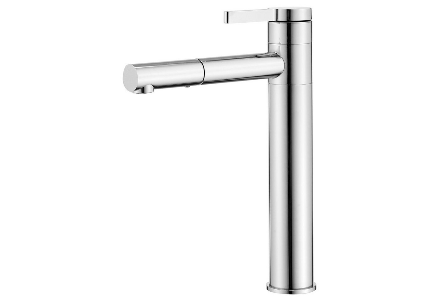 HOMELODY Waschtischarmatur Hochdruck Waschtischarmatur Edelstahl 304 Hoch Wasserhahn 360° Drehbar Hoher Badarmatur für Aufsatzwaschbecken mit schwenkbarem Auslauf Bild 4