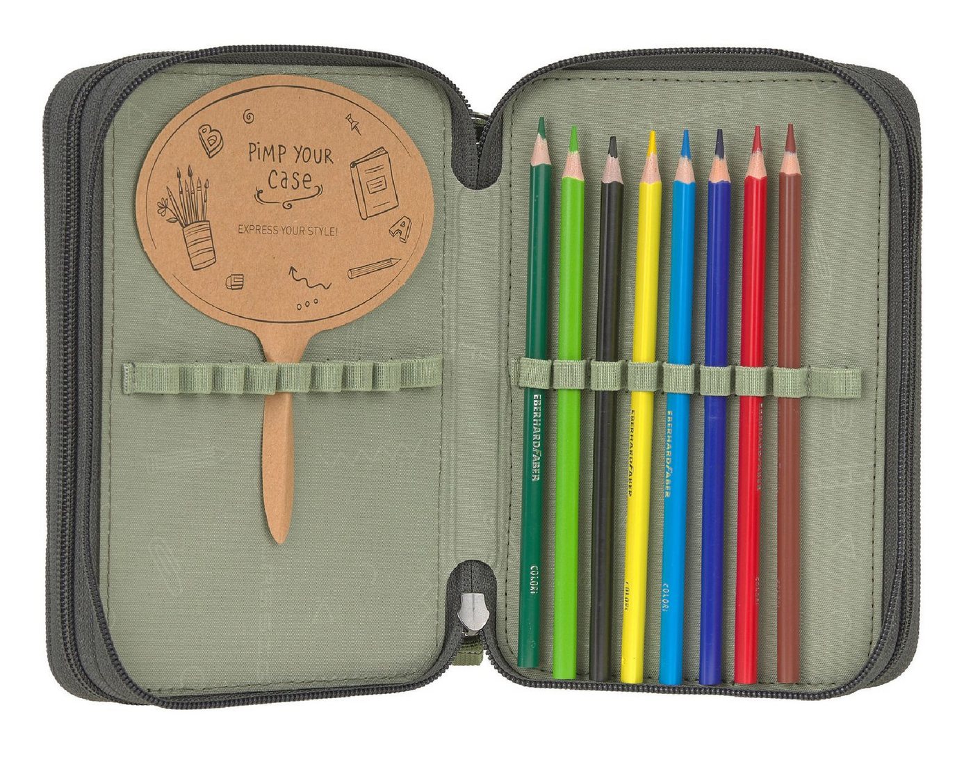 LÄSSIG Federmäppchen School Triple Pencil Case Slim