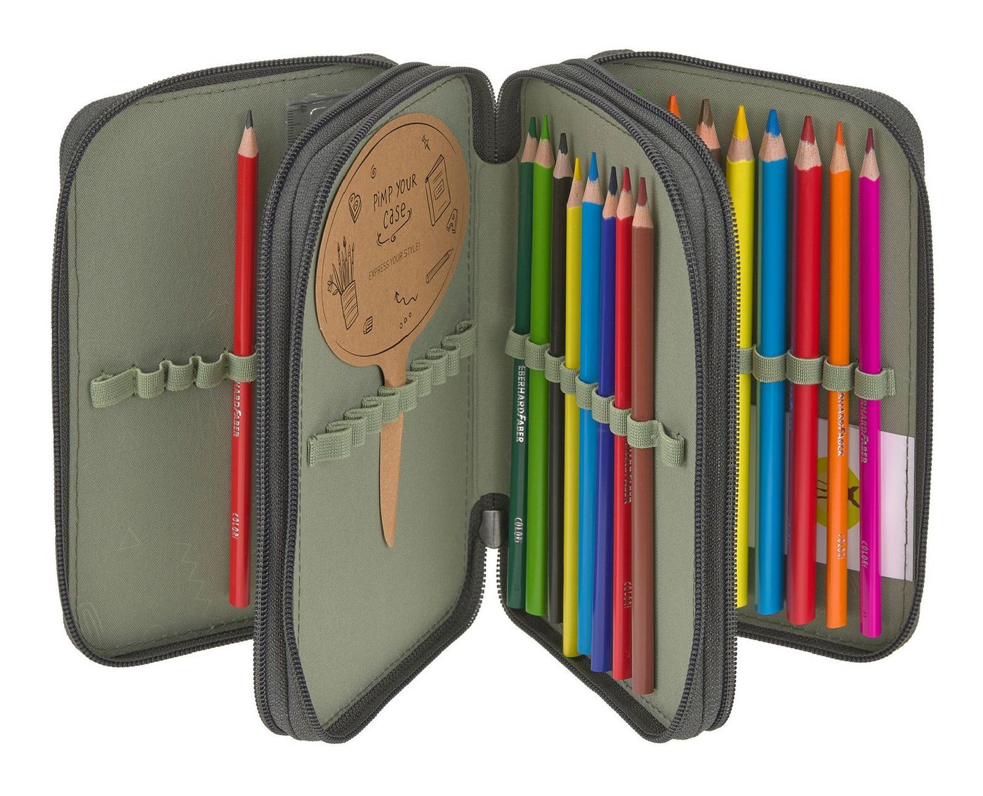 LÄSSIG Federmäppchen School Triple Pencil Case Slim Bild 2