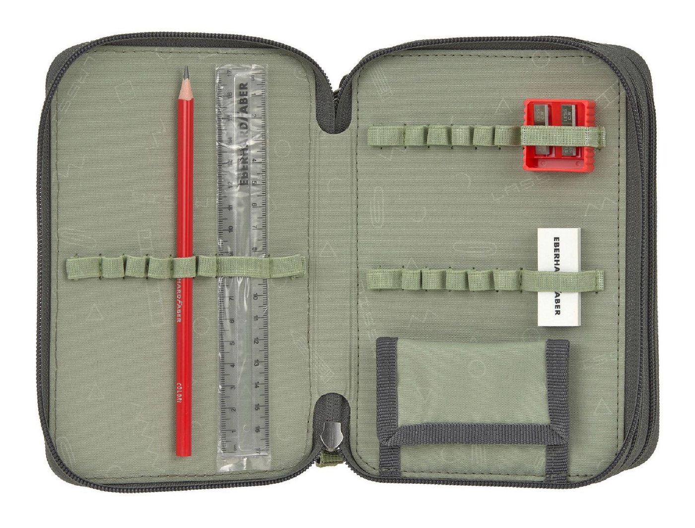 LÄSSIG Federmäppchen School Triple Pencil Case Slim Bild 4