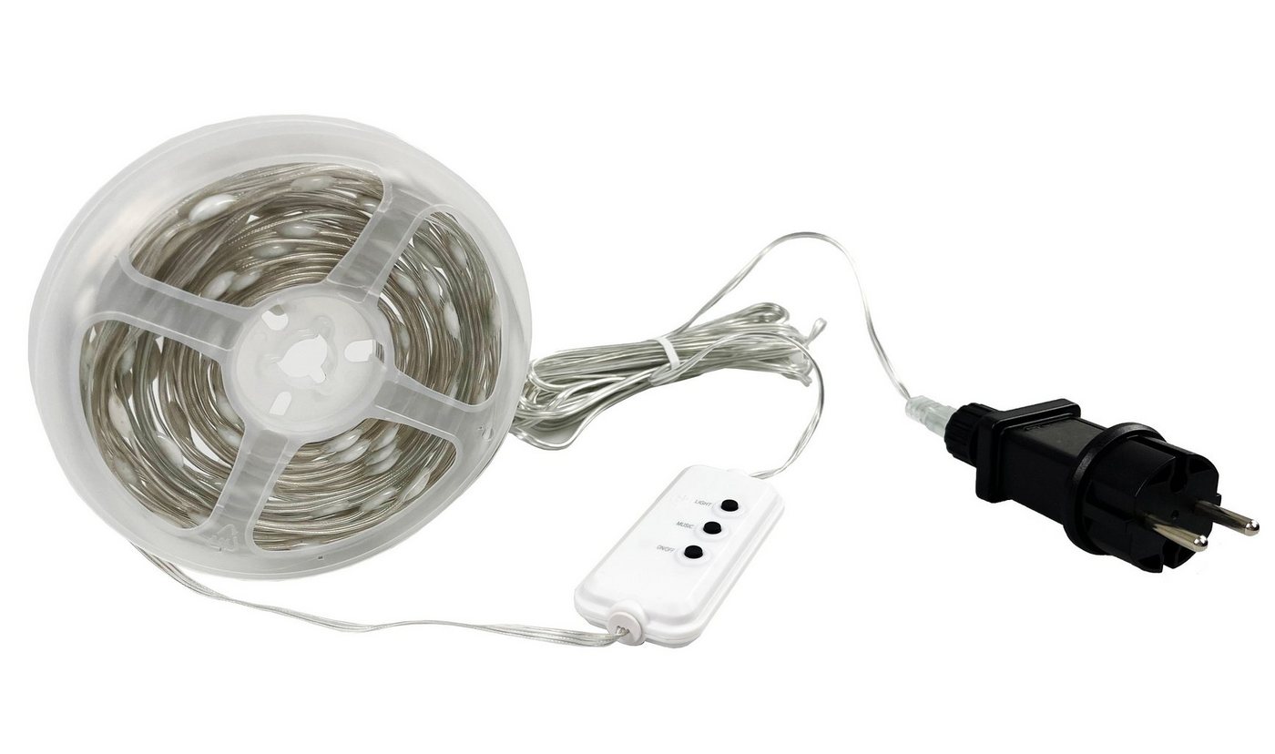 Northpoint LED-Lichterkette LED Effektlichterkette mit Musiksensor 100 LEDs IP44 10m lang Timer Bild 3
