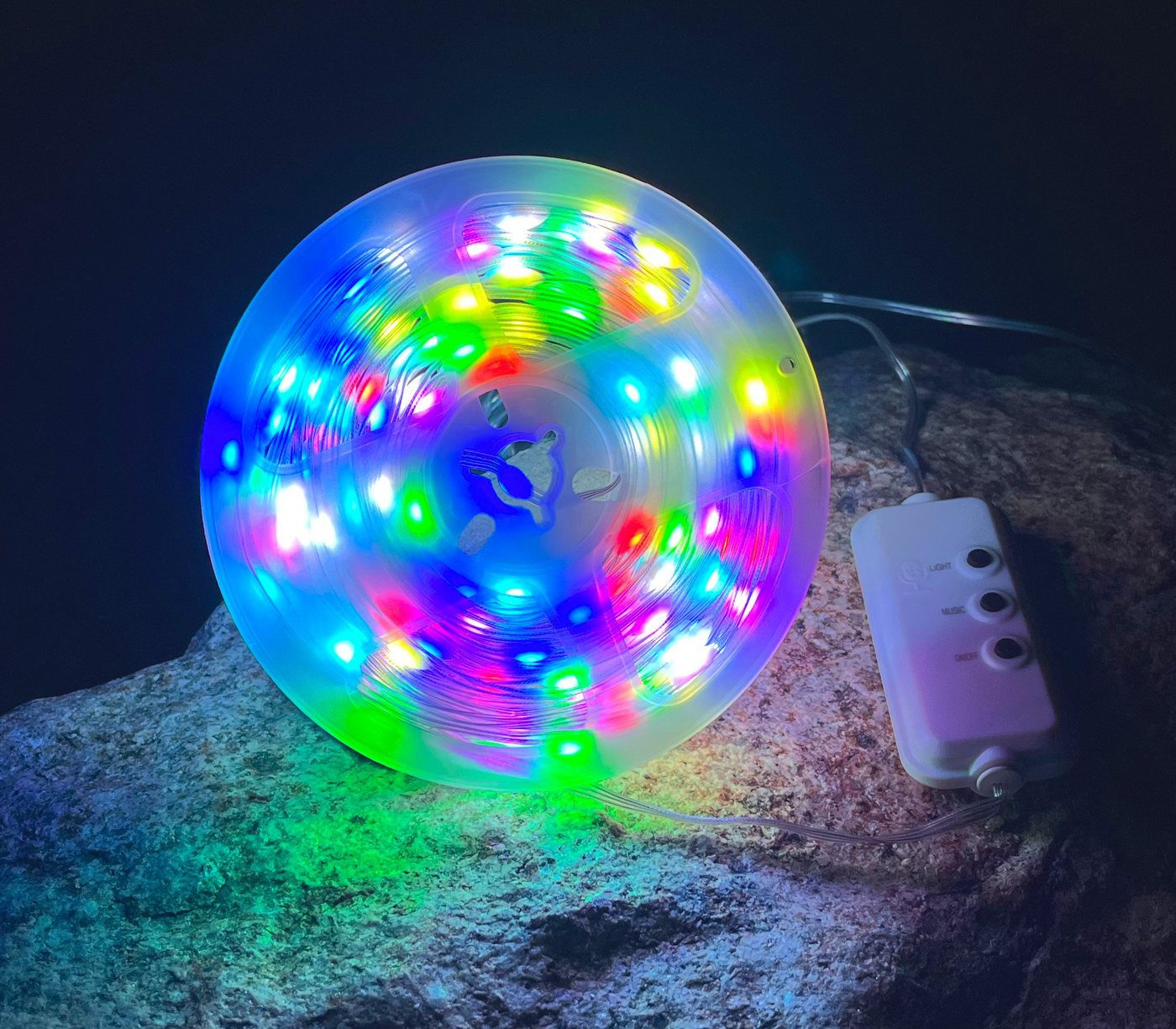 Northpoint LED-Lichterkette LED Effektlichterkette mit Musiksensor 100 LEDs IP44 10m lang Timer Bild 5