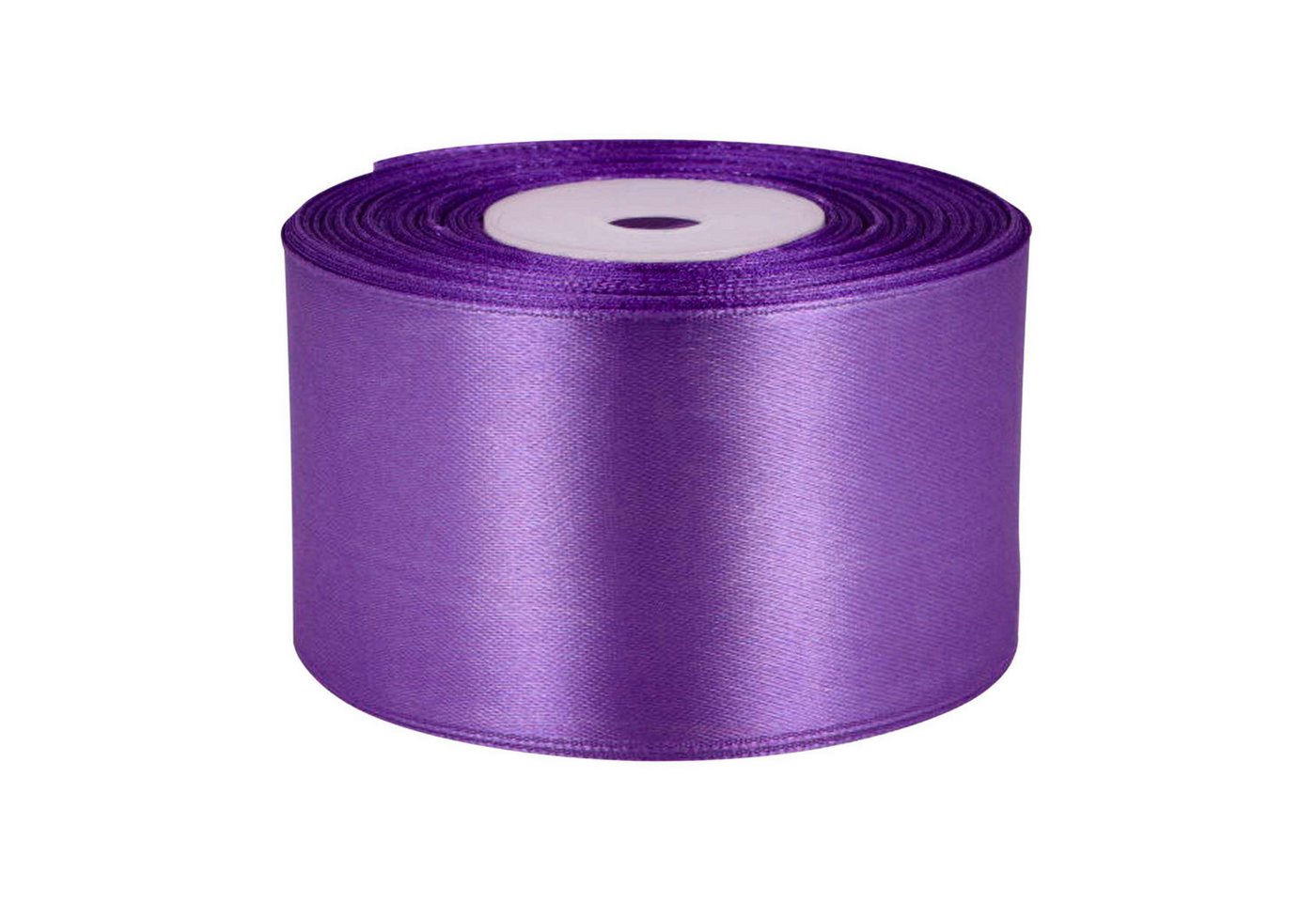 maDDma Satinband 27m Satinband 50mm Geschenkband Dekoband Verpackungsband, lila