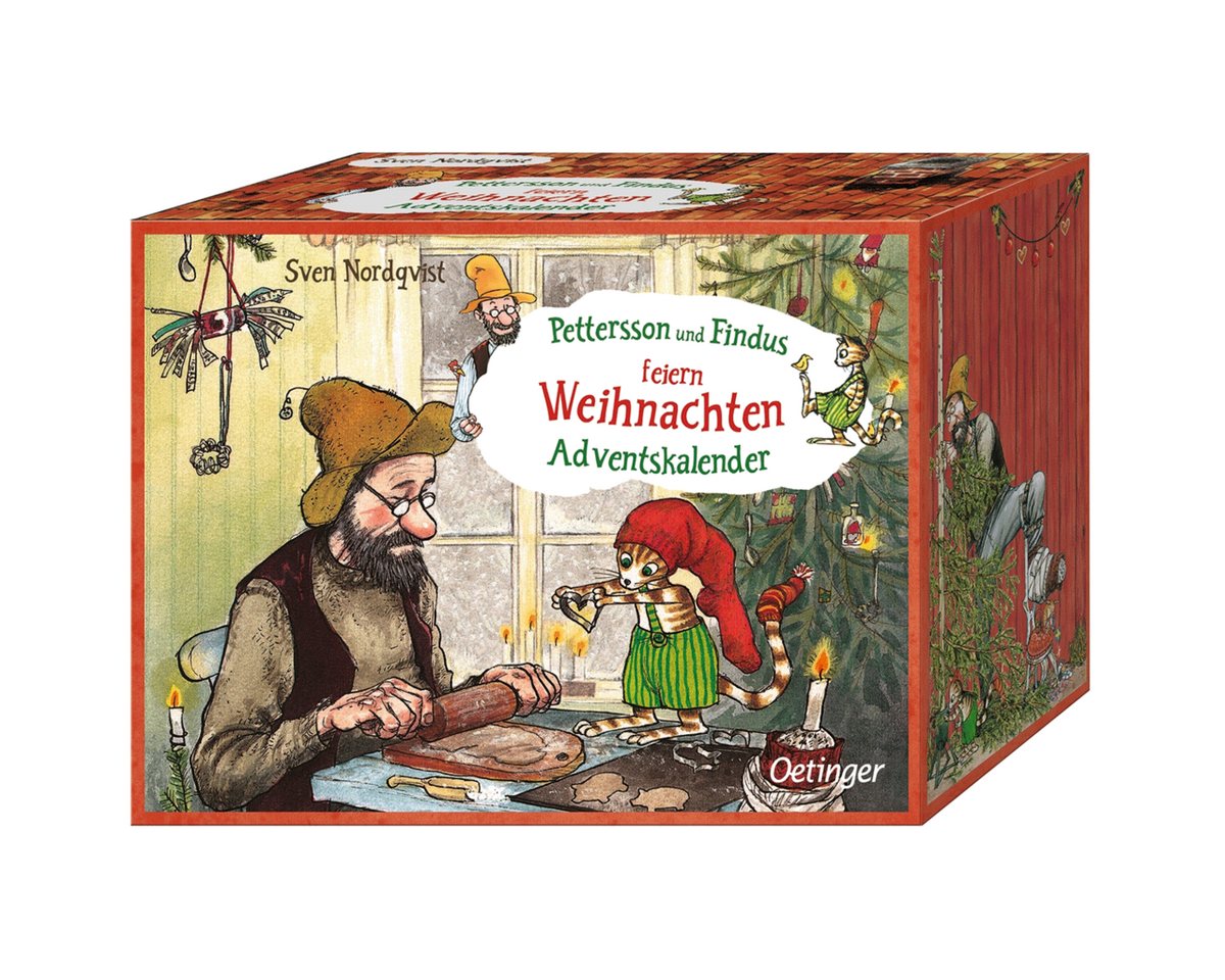 Oetinger Wandkalender Pettersson und Findus feiern Weihnachten. Adventskalender: Hochwert Bild 2