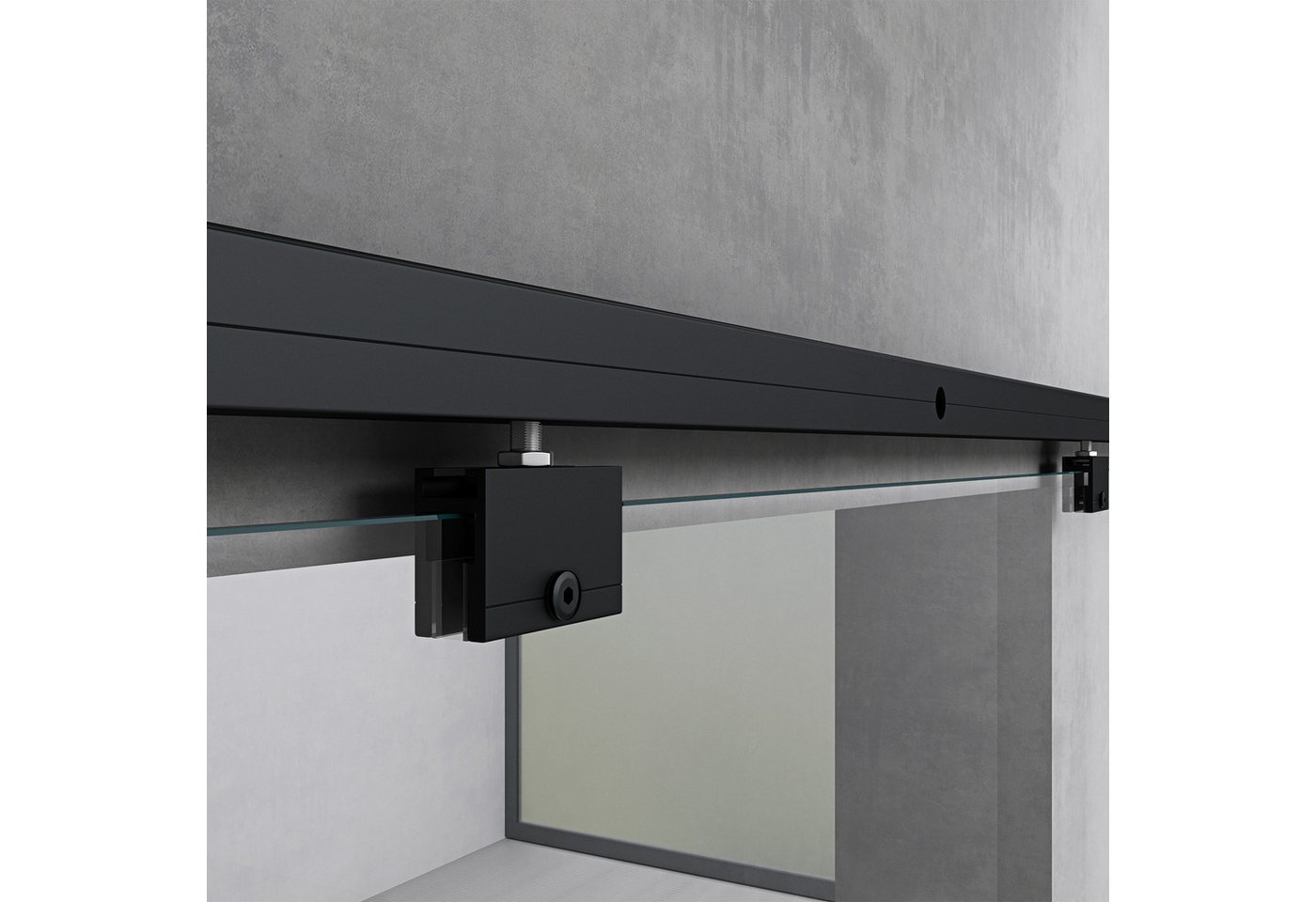 Mai & Mai Glasschiebetür Schiebetür Schwebetür H:2050mm ESG 8mm Amalfi20 Bild 5