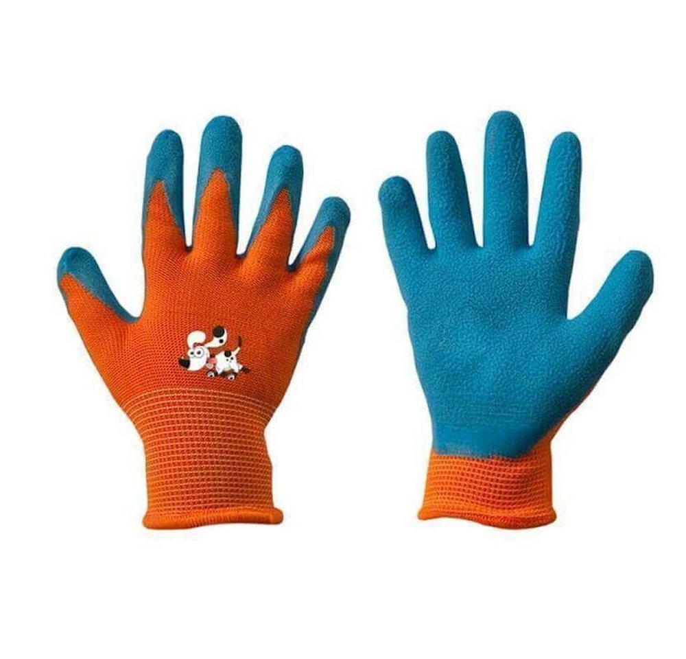 GarPet Gartenhandschuhe Kinder Schutzhandschuhe Latex Garten Handschuhe Arbeitshandschuhe (12-St)