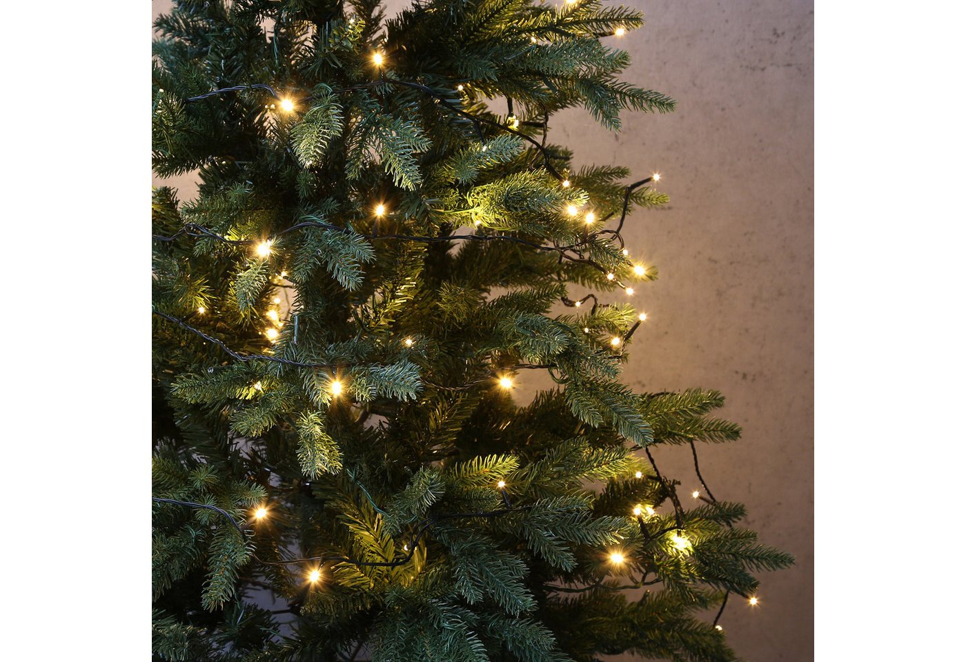 MARELIDA LED-Lichterkette Weihnachtslichterkette auf Kunststoffrad 50m 500LED 8Modi Timer Außen, 500-flammig Bild 2