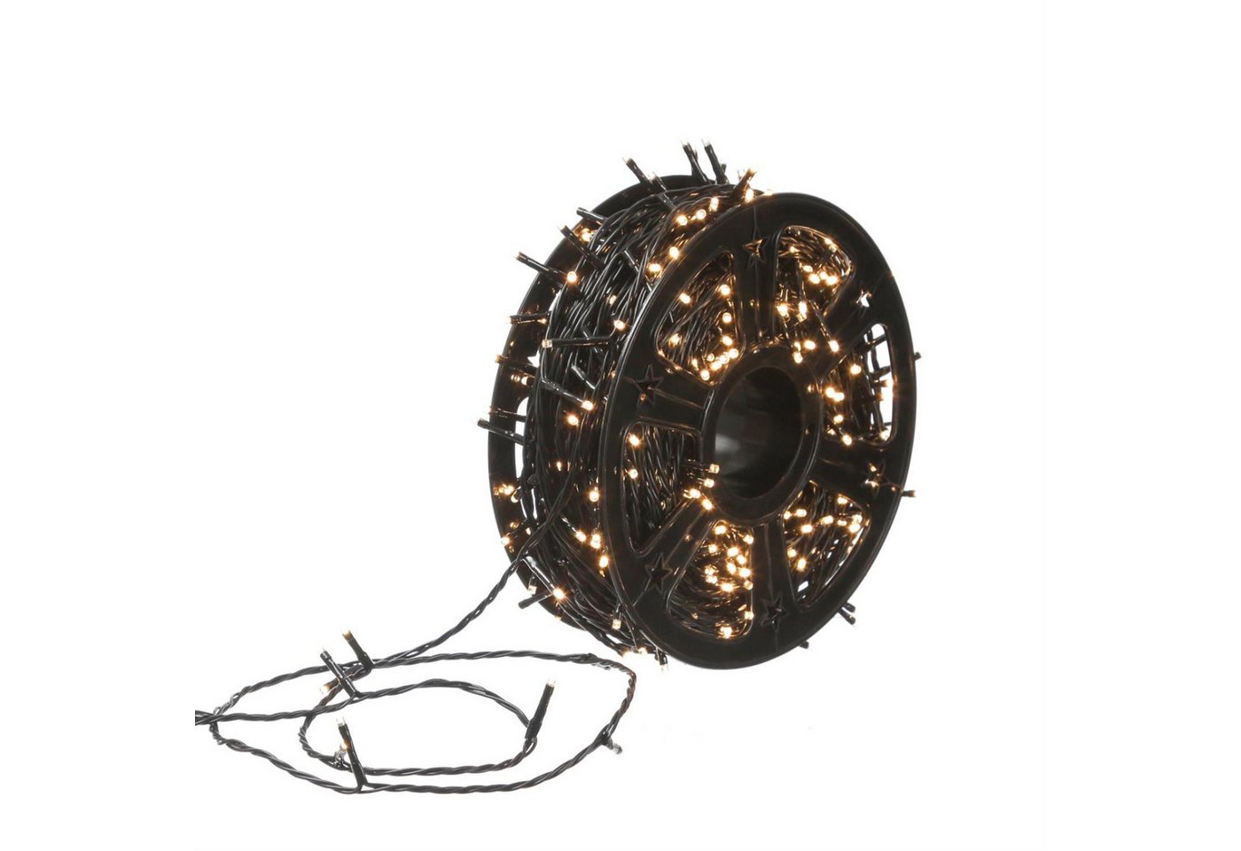 MARELIDA LED-Lichterkette Weihnachtslichterkette auf Kunststoffrad 50m 500LED 8Modi Timer Außen, 500-flammig Bild 3
