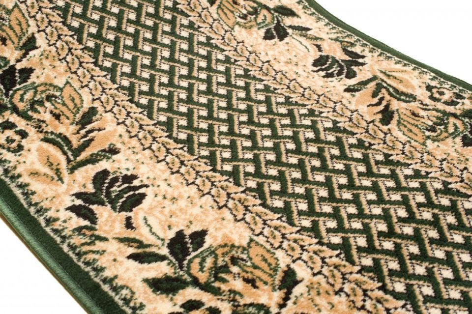 Mazovia Läufer Läufer Retro Pflanzlich Braun Rot Flur, Schlafzimmer, Diele, 90 x 125 cm, Fußbodenheizung Bild 2