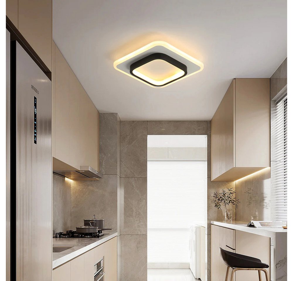 Riserva Deckenleuchten Deckenleuchte LED 20W 3 Lichtfarben, Deckenlampe Flur Küche, LED wechselbar Bild 4