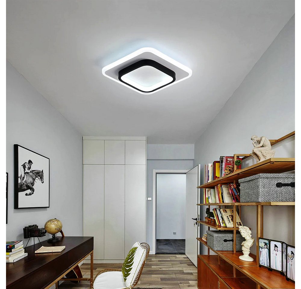 Riserva Deckenleuchten Deckenleuchte LED 20W 3 Lichtfarben, Deckenlampe Flur Küche, LED wechselbar Bild 5