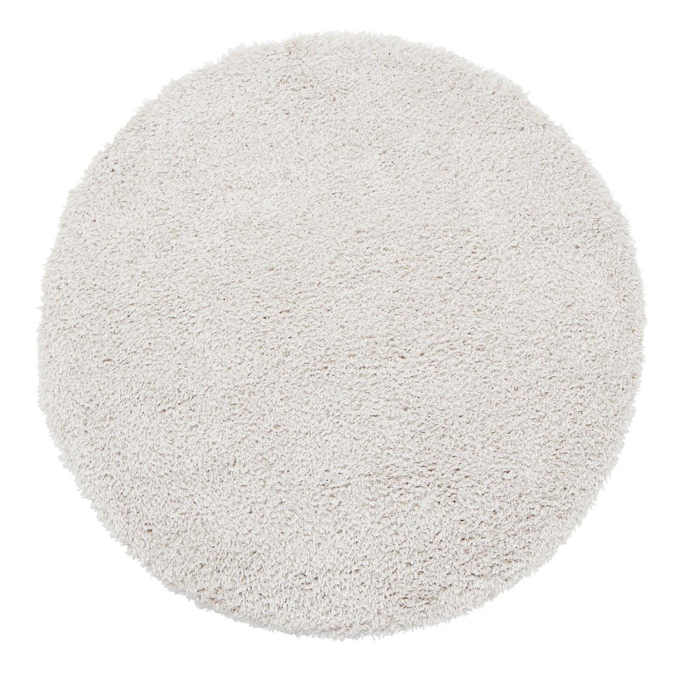 TaraCarpet Langflor-Teppich TaraCarpet Flokati Premium Langflorteppich Shaggy, rund, Höhe: 52 mm, Flokati Hochflor Langflor weich creme Wohnzimmer Schlafzimmer 120x120r