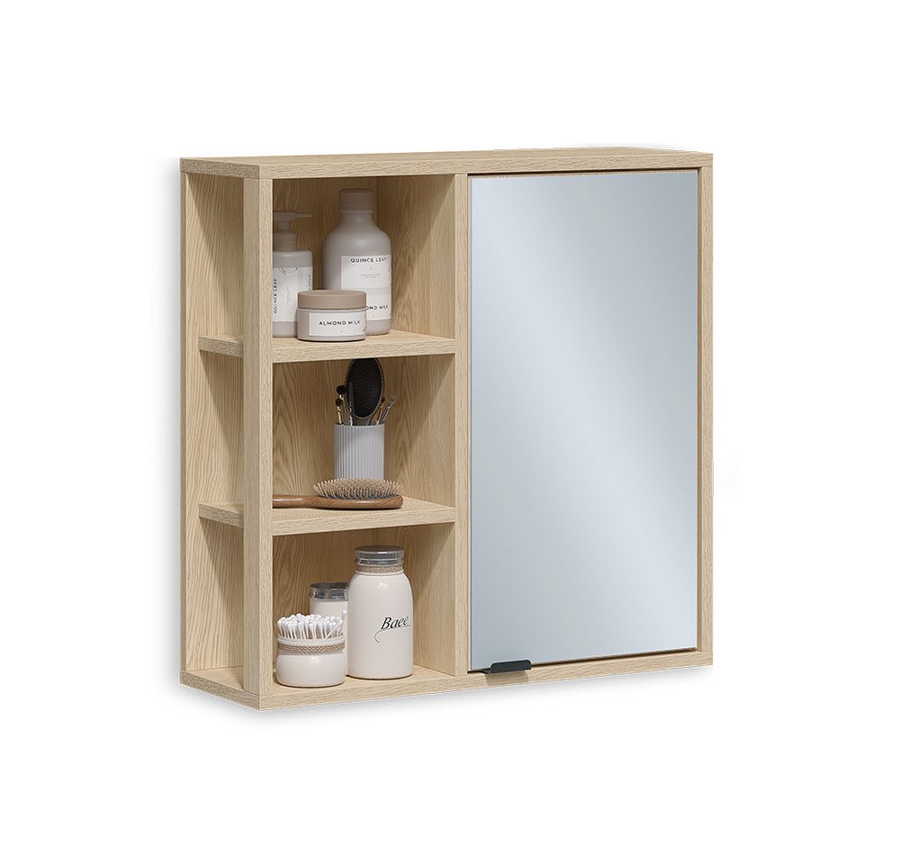 Vicco Badezimmerspiegelschrank Arven, Eiche, 60 x 60 cm