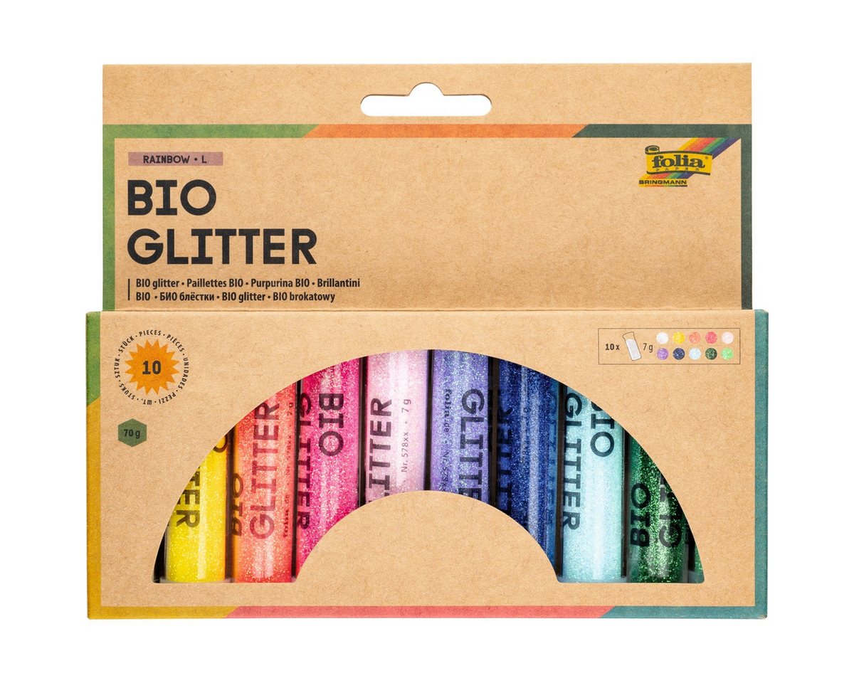Folia Streuglitzer folia Glitter Mix Rainbow L 5 Teile