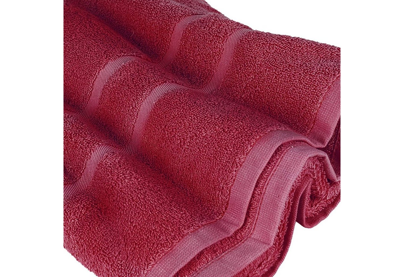 StickandShine Saunatuch 4er Set Premium Frottee Saunatücher 80x200 cm BORDEAUX Frottee Bild 2