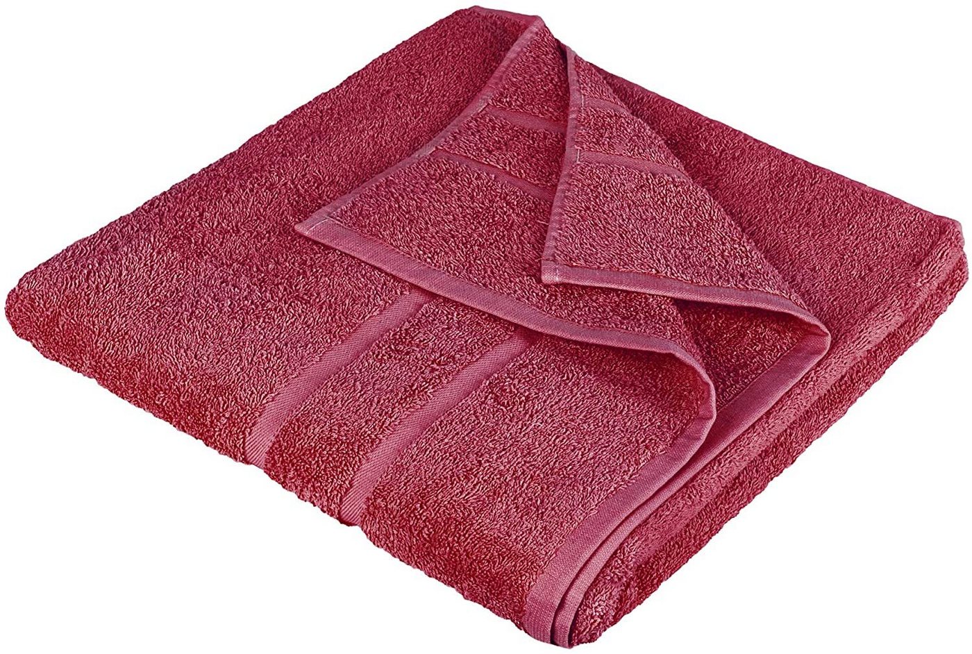 StickandShine Saunatuch 4er Set Premium Frottee Saunatücher 80x200 cm BORDEAUX Frottee Bild 3