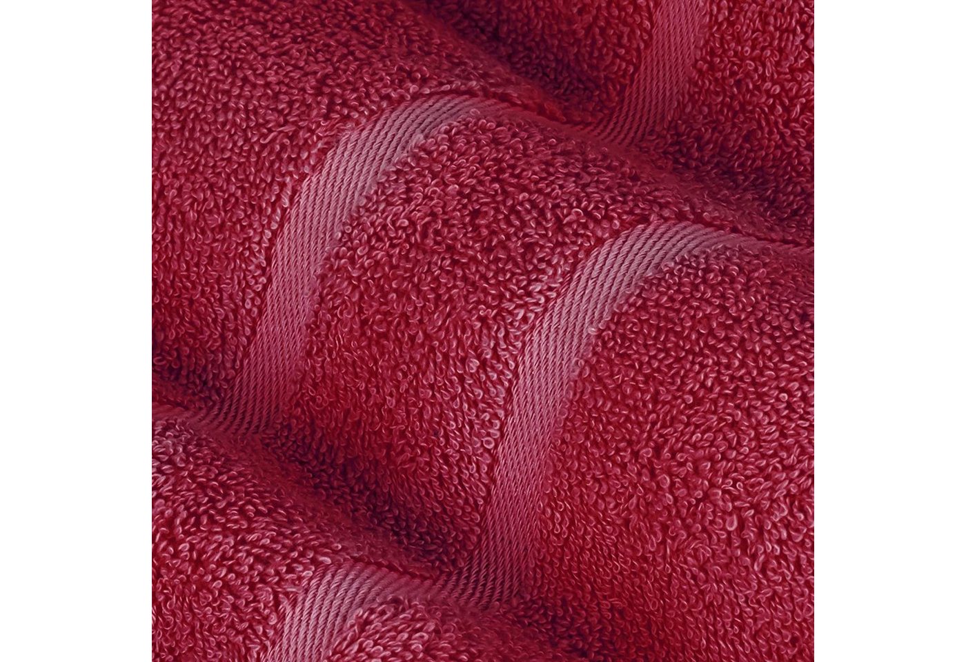 StickandShine Saunatuch 4er Set Premium Frottee Saunatücher 80x200 cm BORDEAUX Frottee Bild 5
