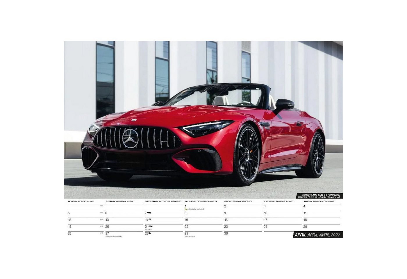Wandkalender Sports Cars 2027 - Sportwagen - Autos Kalender - Der ultimative... Bild 4