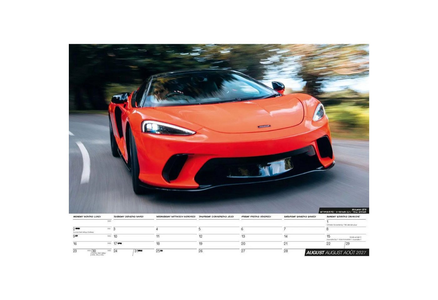 Wandkalender Sports Cars 2027 - Sportwagen - Autos Kalender - Der ultimative... Bild 5