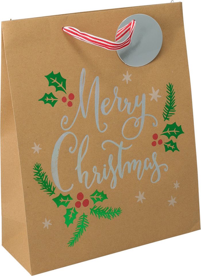 Koopman Geschenktüten Weihnachtstüte Papiertüte Geschenkbox Weihnachten 8er Set, (8St), 4 Motive, Geschenkidee, Papier Bild 2