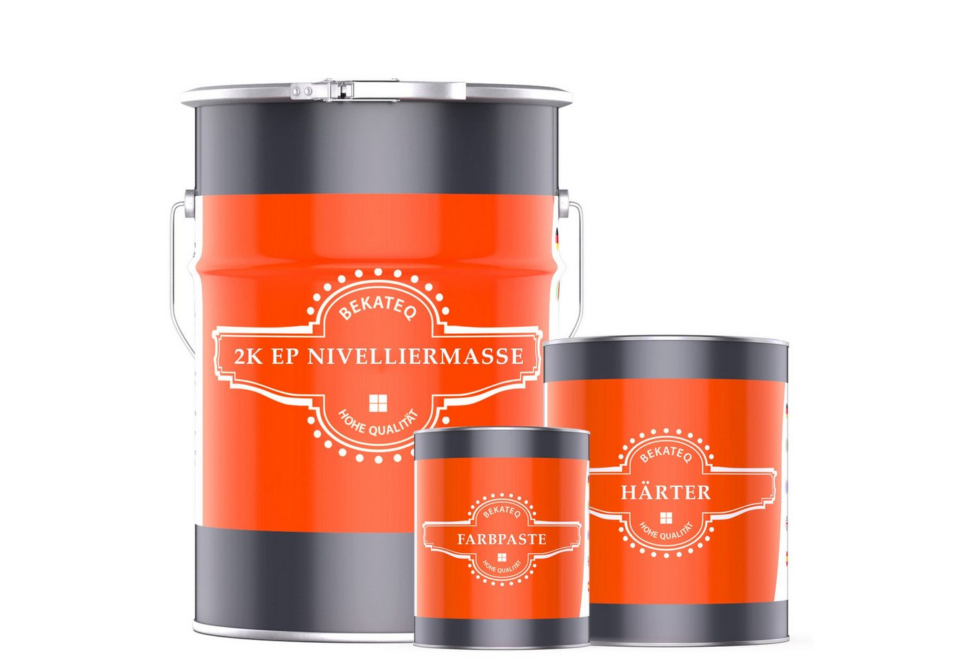 BEKATEQ Bodenversiegelung BK-205EP 2K Epoxidharz Nivelliermasse Bodenbeschichtung, Bodenbeschichtung UV-optimiert, Lösemittelfrei, Geruchsarm Bild 3