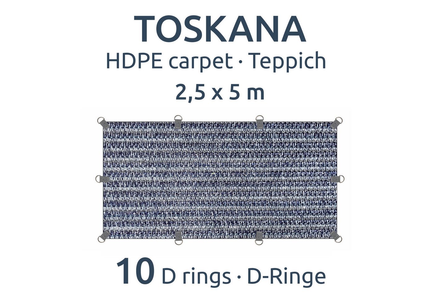 yourGEAR Zeltteppiche your GEAR Toskana 250 x 500 HDPE Vorzeltteppich Teppich mit Tasche Bild 5