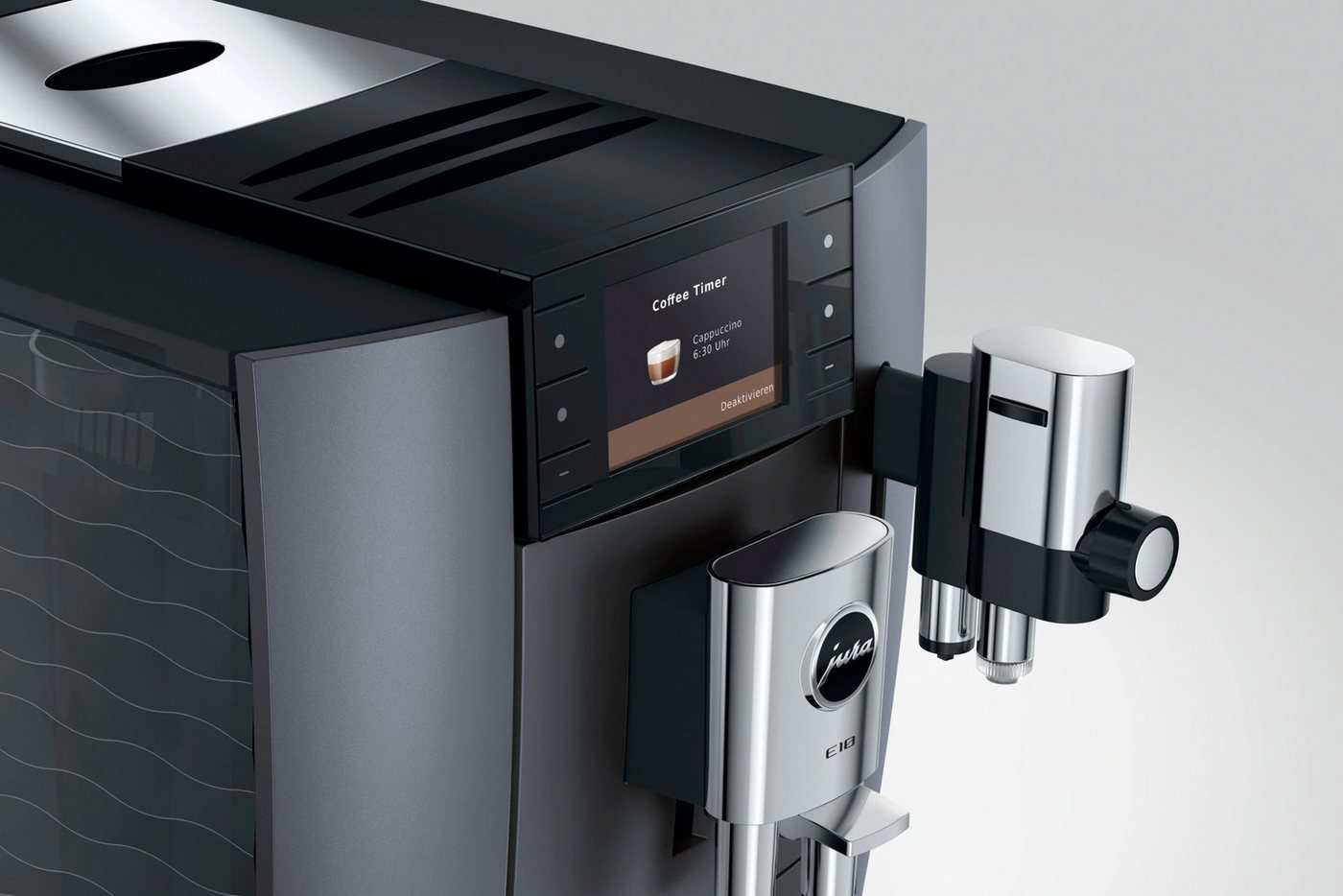 JURA Kaffeevollautomat 15743 E10 (EA), Onyx Grey, 36 Spezialitäten, Light & Cold Brew & Sweet Foam