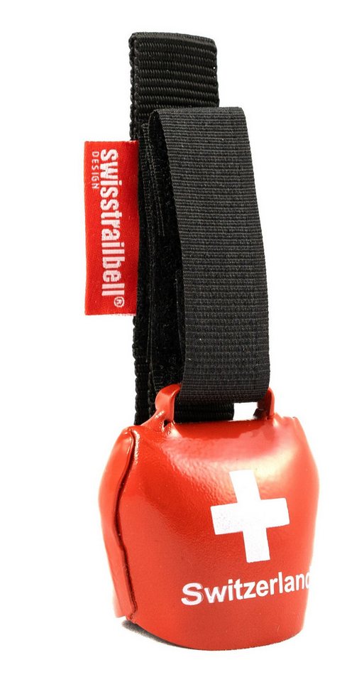 swisstrailbell Fahrradklingel Edition Switzerland, schwarzes Band, Trailbell, Bear Bell