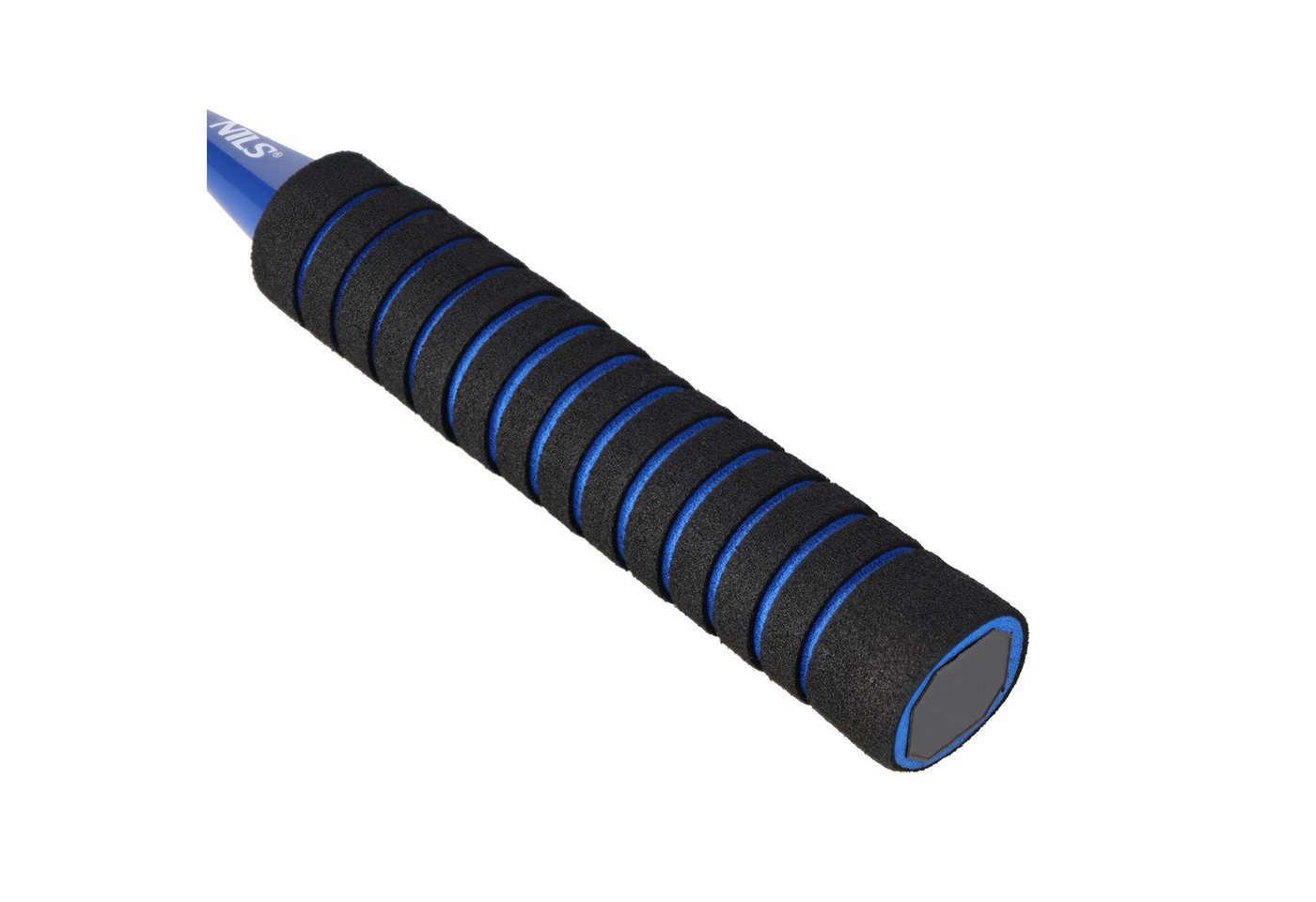 Nils Badmintonschläger Badmintonset 2 Schläger blau + 3 x Federball, mit passender Tasche