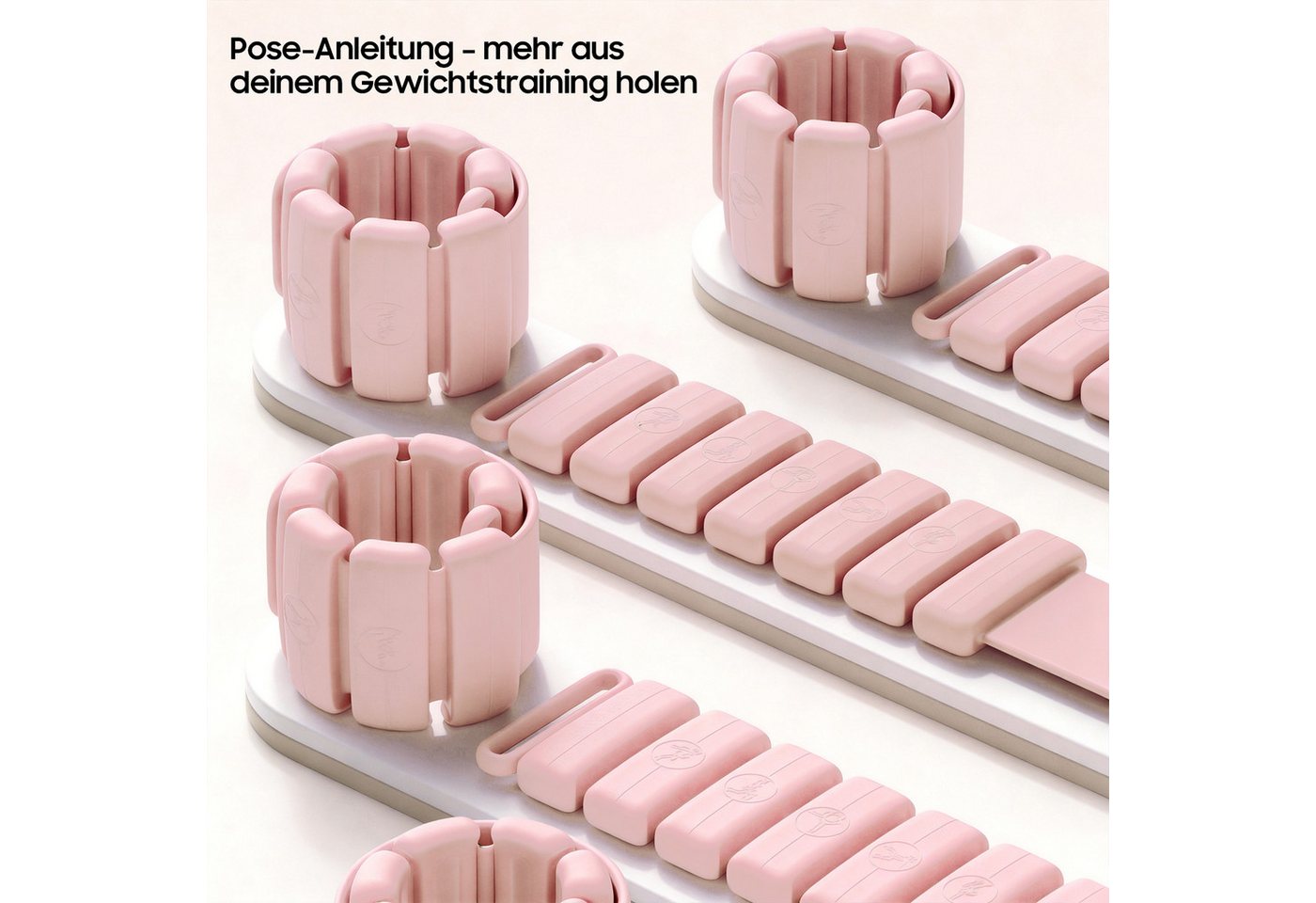 AIMAX Gewichtsmanschette Silikon-Gewichtsarmbänder, verstellbares Gewicht, 0,25 kg, 2er-Pack, Geeignet für Handgelenks & Fußgelenkgewichte, Yoga, Fitness, Gehen Bild 2