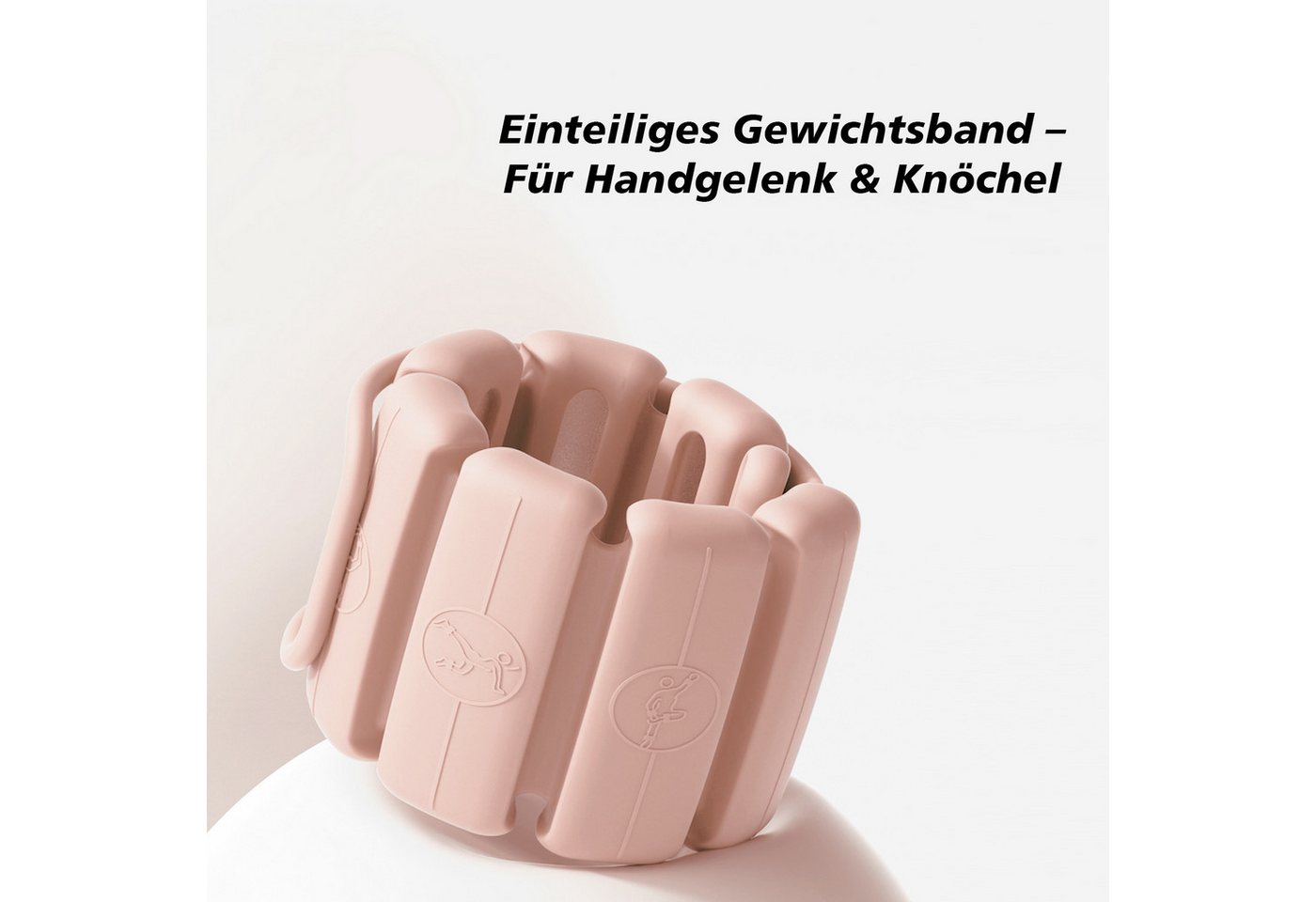 AIMAX Gewichtsmanschette Silikon-Gewichtsarmbänder, verstellbares Gewicht, 0,25 kg, 2er-Pack, Geeignet für Handgelenks & Fußgelenkgewichte, Yoga, Fitness, Gehen Bild 3