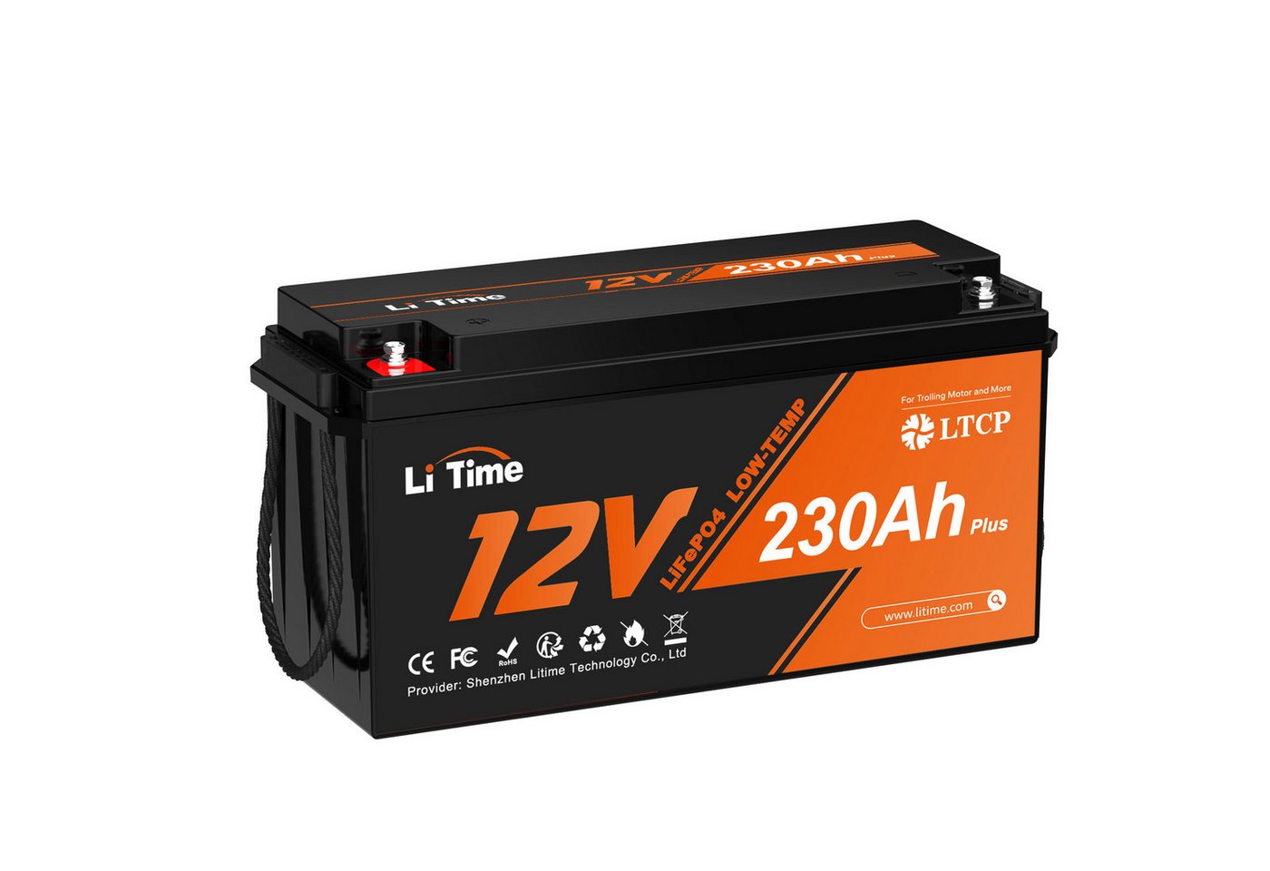 LiTime 12V 230Ah LiFePO4 Batterie Low-Temp-Schutz Wohnmobil Boot Versorgung Solarakkus (12 V), Zyklenfeste und erweiterbare Versorgungsbatterie für Camping, Schiff Bild 3