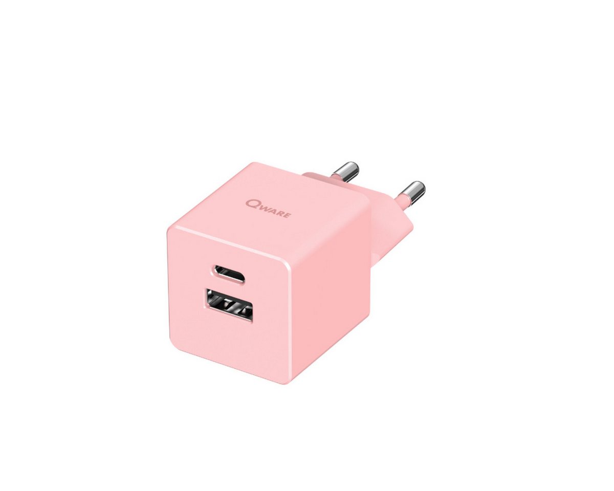 Qware Gaming Mini Dual Charger 20W PD  – USB-C & USB Schnellladegerät - USB-Ladegerät (1-tlg., perfekt für effizientes Laden) Bild 3