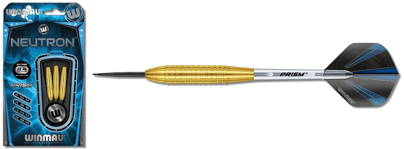 Winmau Dartpfeil Winmau Neutron Brass Steeldart 1209 22g doer 24 g Bild 2