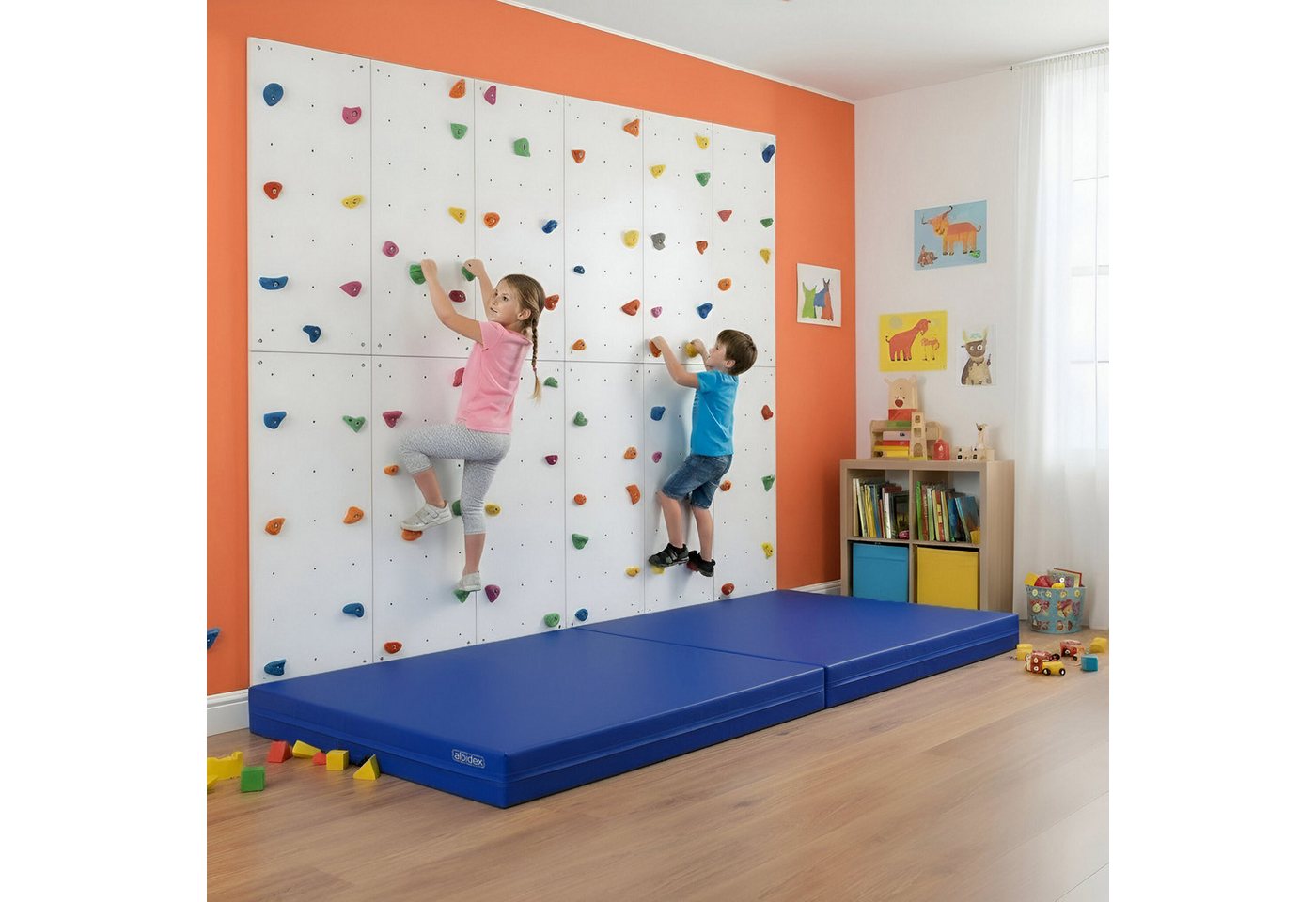 ALPIDEX Weichbodenmatte ALPIDEX Weichbodenmatte 200x100x20 cm - Anti-Rutschboden & Tragegriffe Bild 2
