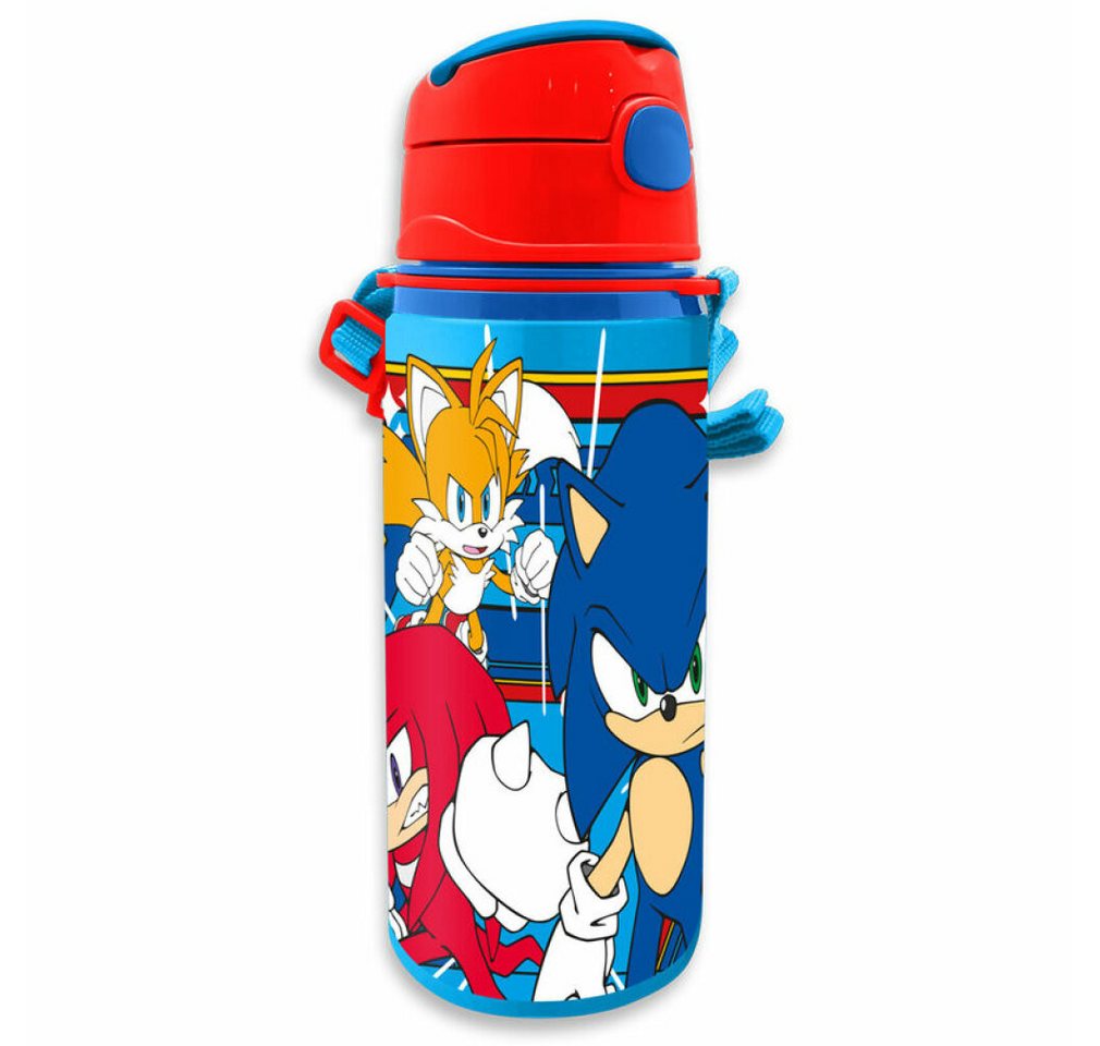 Kids Euroswan Trinkflasche Sonic The Hedgehog Aluminium Feldflasche 600ml