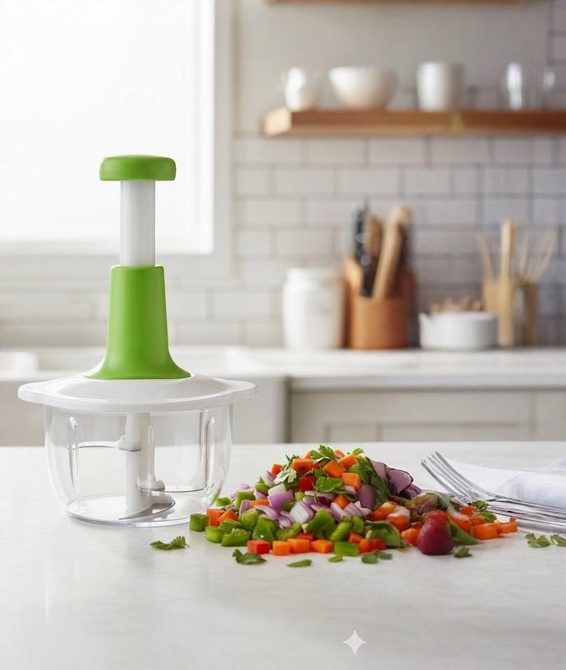 Cheffinger Zerkleinerer Multischneider Zerkleinerer Gemüseschneider Zwiebelschneider Bild 5