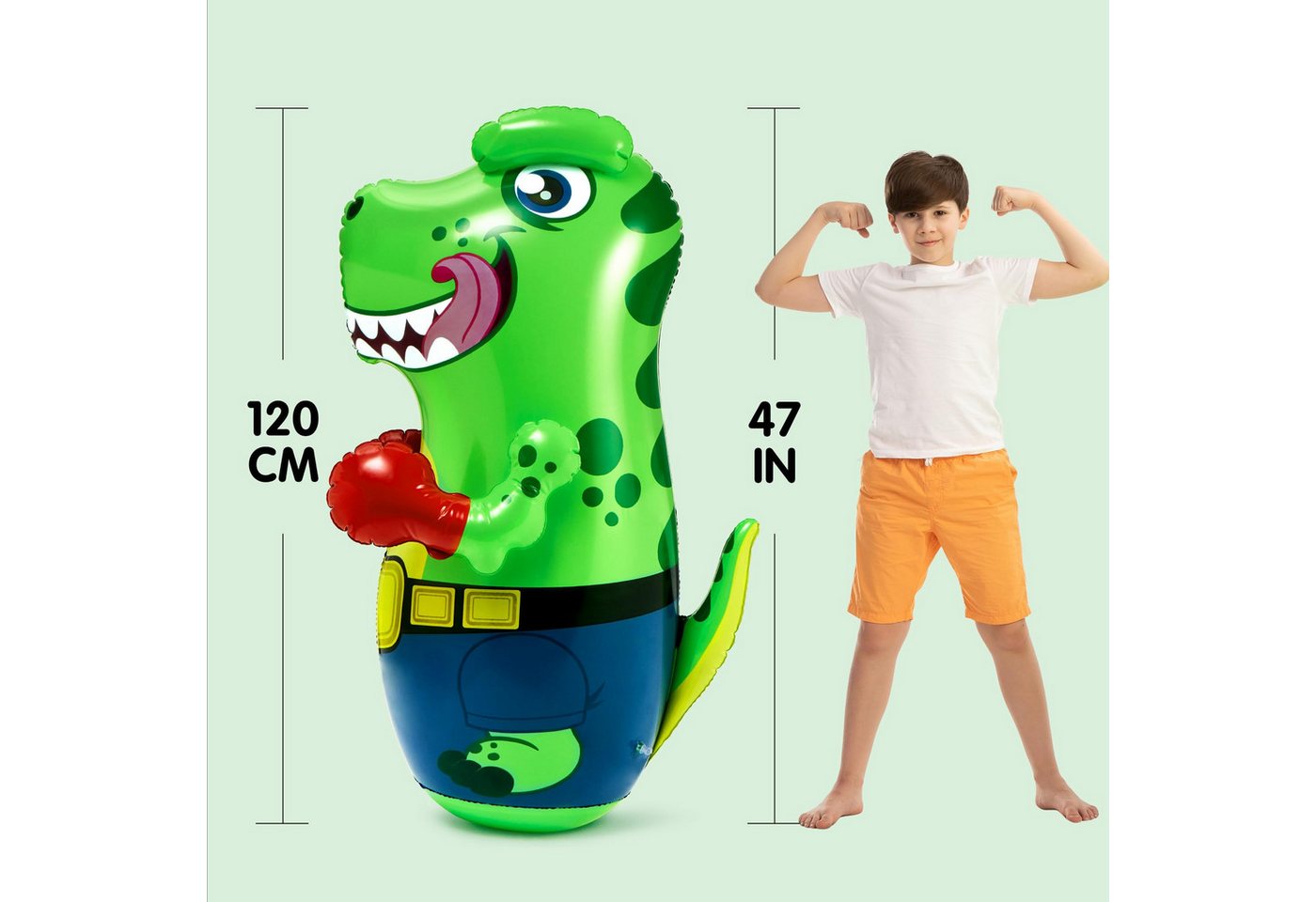 JOYIN Standboxsack JOYIN Dino Boxsack 47 Zoll, freistehend mit Rückfederung (1-tlg) Bild 5