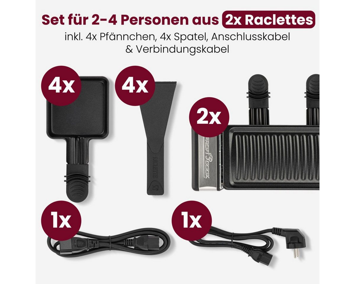 ProfiCook Raclette und Fondue-Set Proficook PC-RG 1324 Raclette-Grill Bild 2