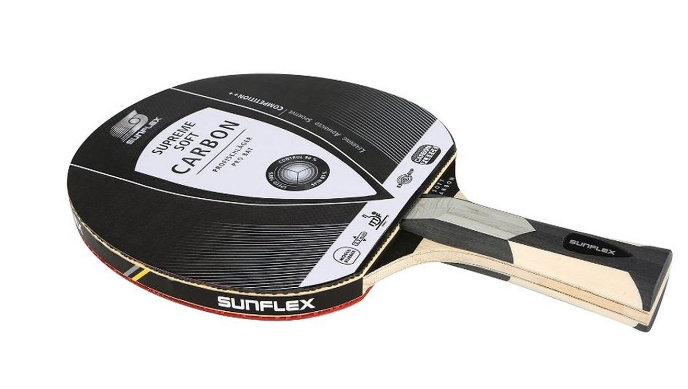 Sunflex Tischtennisschläger Supreme Soft Carbon, Tischtennis Schläger Racket Table Tennis Bat