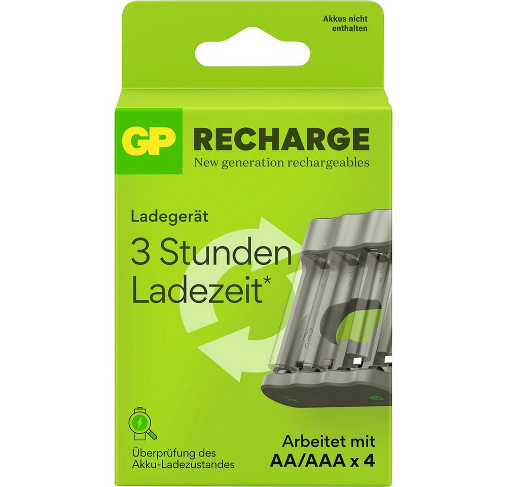 Gp GP Akku Ladegerät USB Rundzellen-Ladegerät Mignon (AA), Micro (AAA) Rundzellen-Lader Bild 4